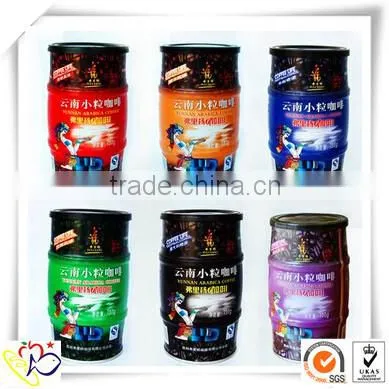 customized coffee tin can manufacturer/Tin coffee caddy