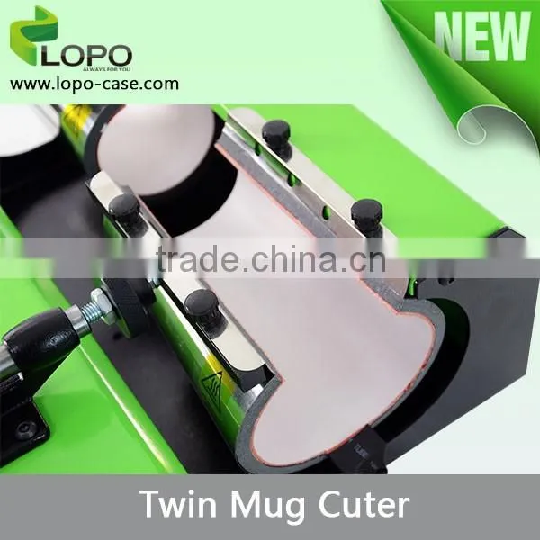 Multi-function Sublimation mug cuter machine for two mugs set