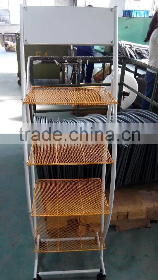orange color Shampoo display shelf