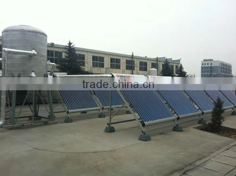all glass double vacuum heat pipe solar collector
