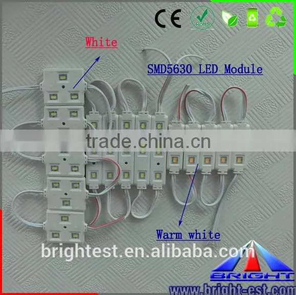 High quality!!!20pcs SMD5050 5630 5730 LED module DC12V IP65 Waterproof