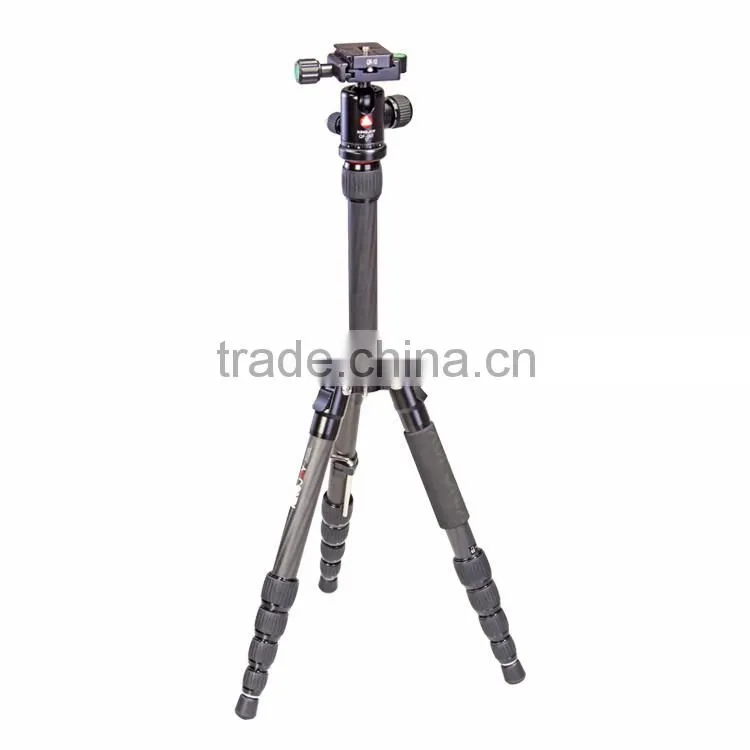Professional Photography Carbon Fiber compact Travel Tripod Kits K029B+V00