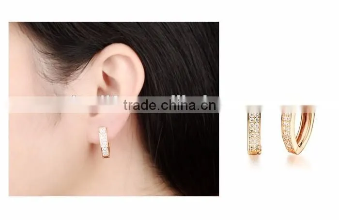 copper jewellery attractive design zircon earring for women