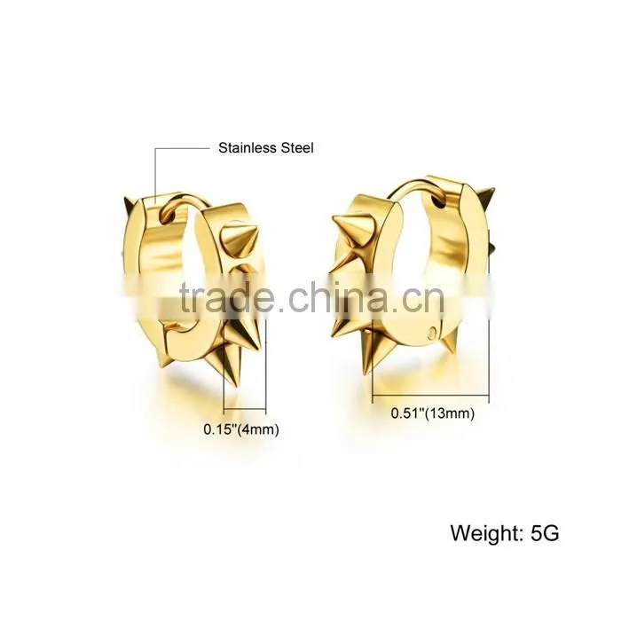 2016 fashion 316 L latest gold earing design