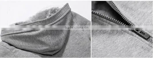New Thick Velvet Hooded Zip Coat Hoodies men winter jackets