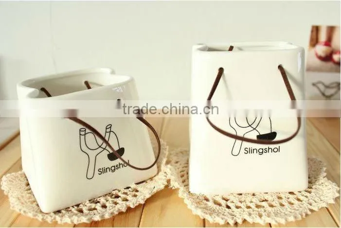 Mini ceramic vase,Ceramic bag