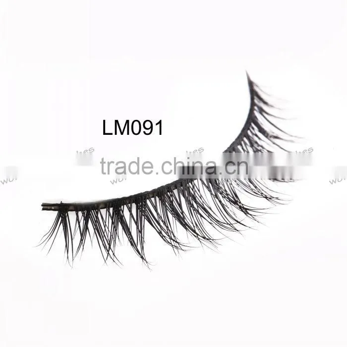 real mink false eyelash with private labeling siberian mink fur strip eyelash