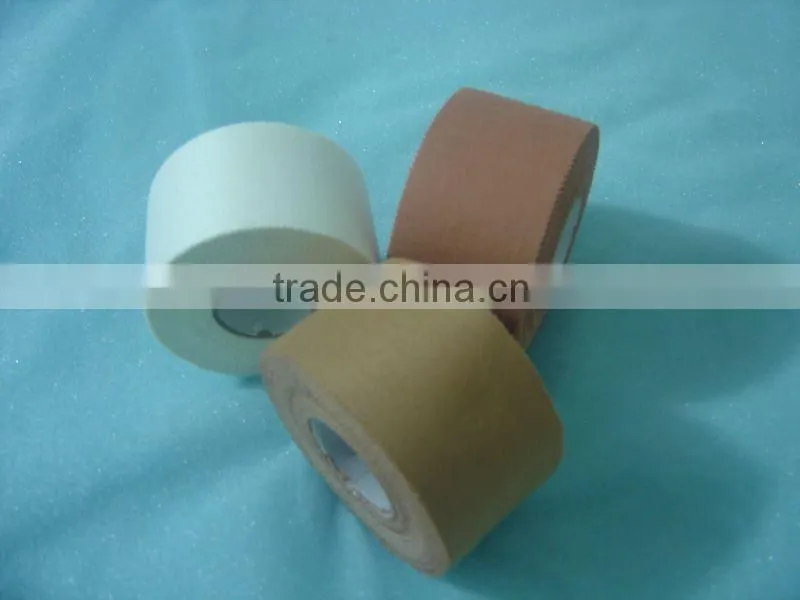 (T)Non stretch Zinc oxide strapping sports tape