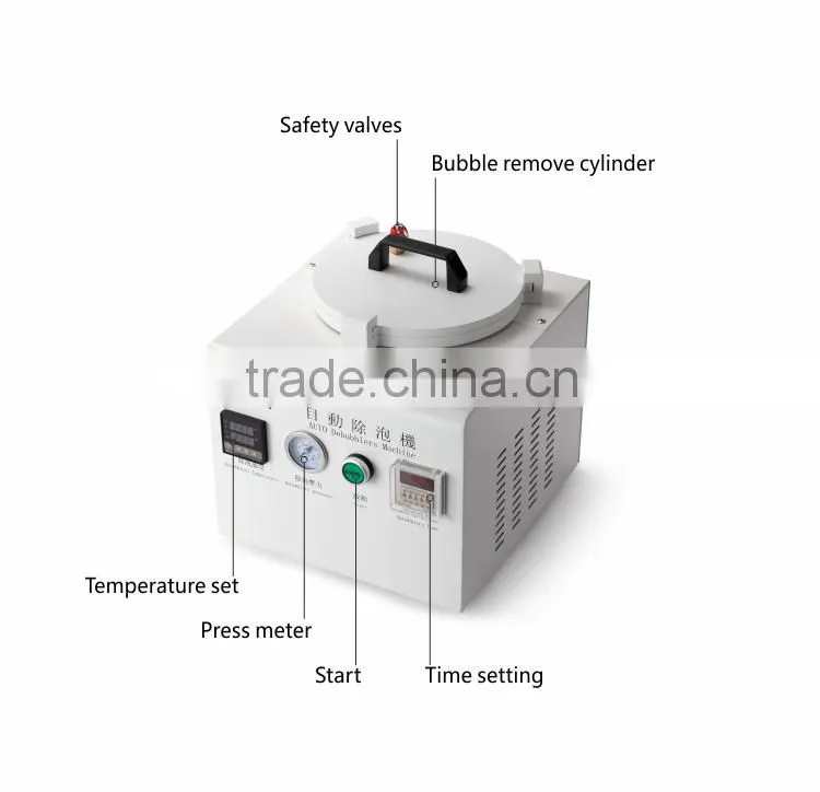 FGULL Mini High Pressure Autoclave OCA Adhesive Sticker LCD Bubble Remove Machine for Touch Screen Glass Refurbishment