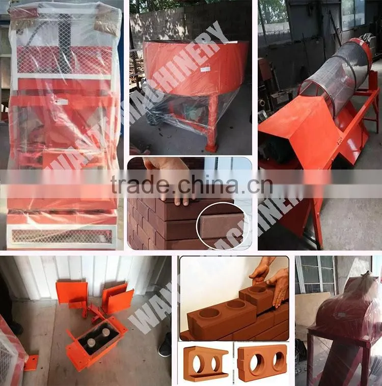 WT1-10 dry pressed clay brick production lines