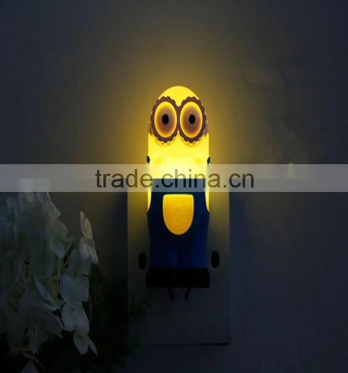 Creative Cartoon Little Yellow Man Shape Energy Saving Lamp