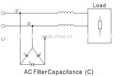 switched capacitor inverter, AC filter capacitor, 3*24uF 850V.AC