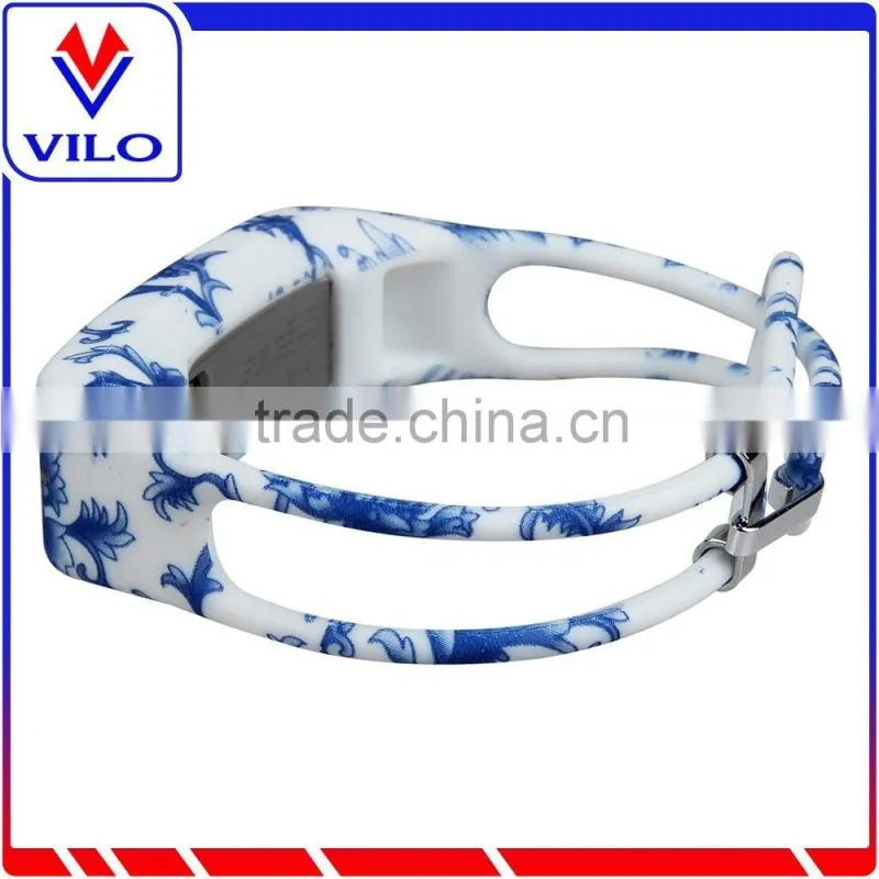 Best Selling Custom Pattern Rubber Wrist Band For Fitbit Alta Silicone Watch Strap, For Fitbit Alta Wrist Strap