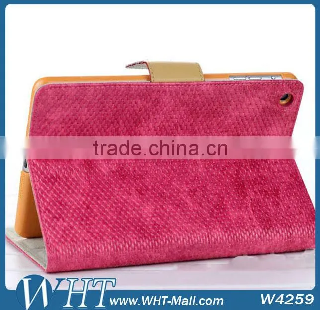 Fashion Blue Color Snake Wave Skin Kaiyue Brand Fashion Leather Stand Cover for iPad mini
