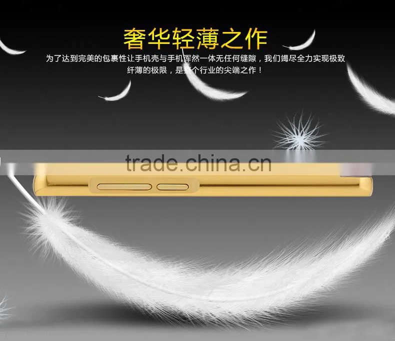 Luxury Mirror Cover Metal Aluminum Bumper Phone Case For Xiaomi For Redmi Note 3