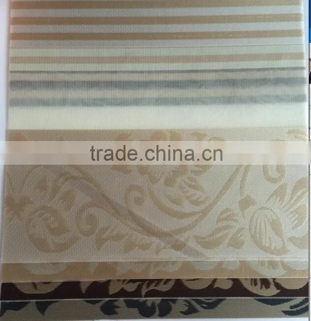 2015 new flower Wholesale ready made zebra roller blinds-jacquard