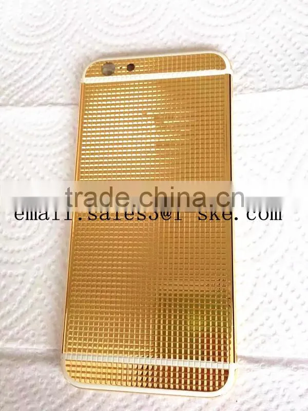 For iPhone 6 6 plus Luxury 24ct Gold Electroplating Housing Cover(Limited Edition)