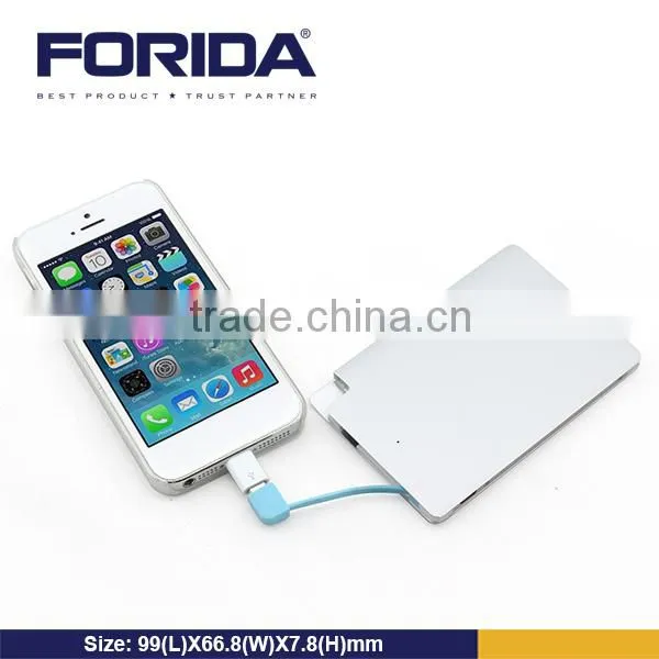 Portable Credit Card Power Bank, Ultra Slim Power Bank for promotion