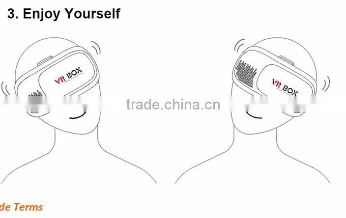2016 New Design Portable 3D VR Glasses Virtual Reality Headset HY-002 for Mobile Phone