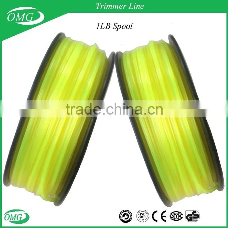 1LB Spool Trigon Shape Nylon Trimmer Line / Grass Cutting Line For Brush Cutter