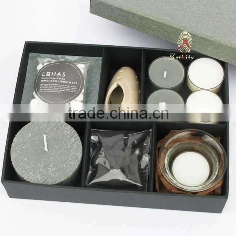 scented candle set incense sticks /ceramic warmer/essential oil burner set for gifts
