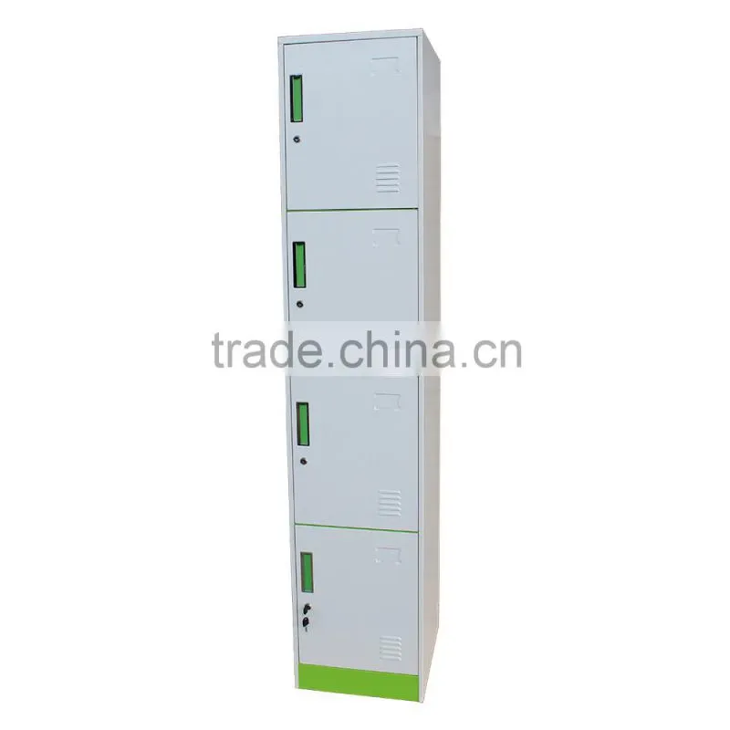 vertical lockable multifunction cold roll steel lockable foot shoes golf bag storage 4 door lockers