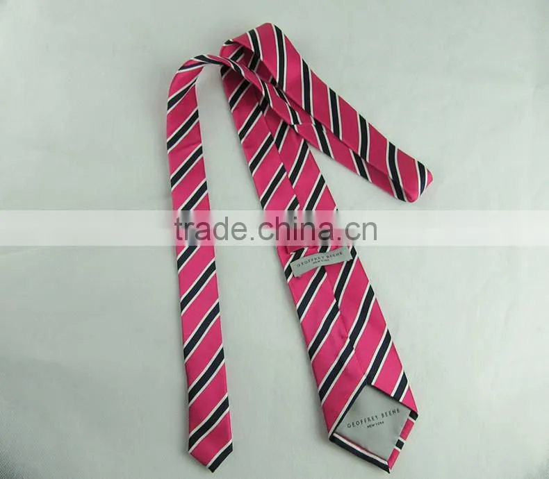Customize silk men's neck tie in stripe pattern