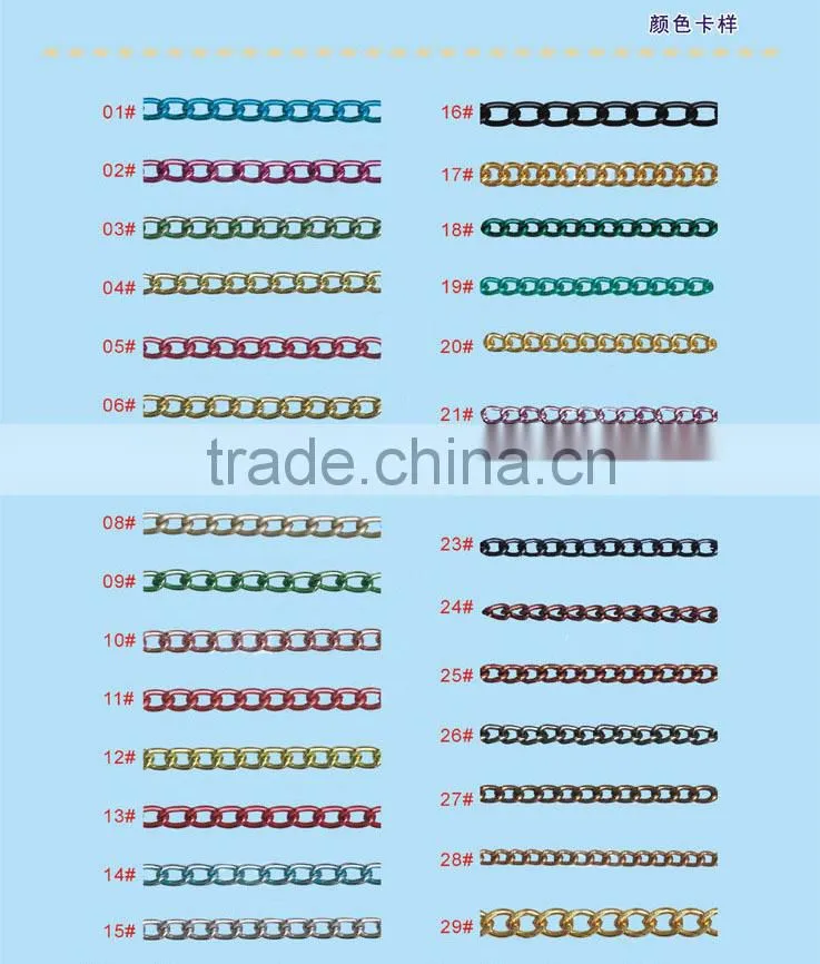 Flocky Surface Aluminium Chain