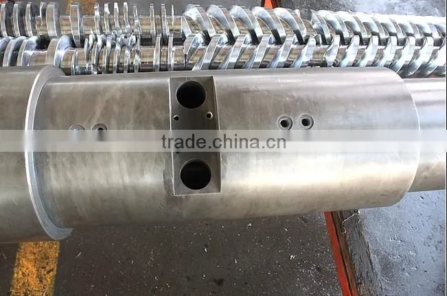 conical screws extruder twin barrel and screw for plastic machine
