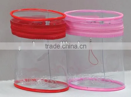 Clear PVC Zippered Plastic Blanket Packaging Bag
