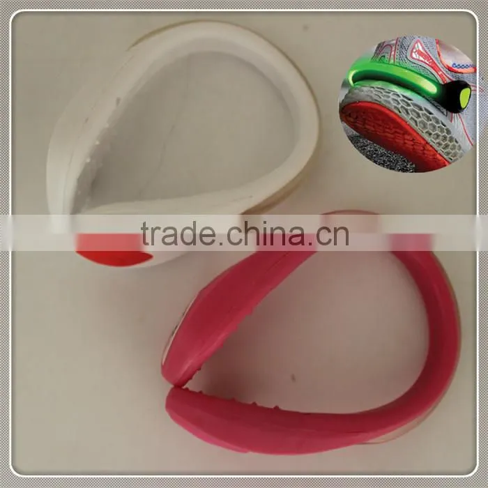 sports equipment for shoes silicone decorative led clip light