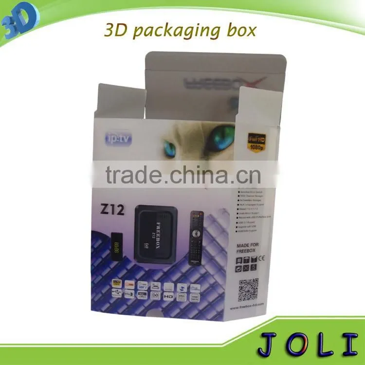 customized 3d lenticualar packaging box for electronics