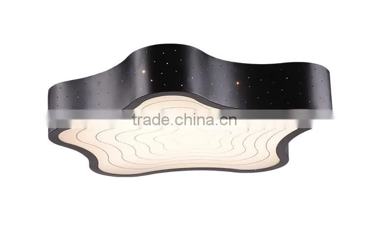 2015 New Arrival 230C Led Ceiling Lamp White/Black Star Shaped Ceiling Lamp