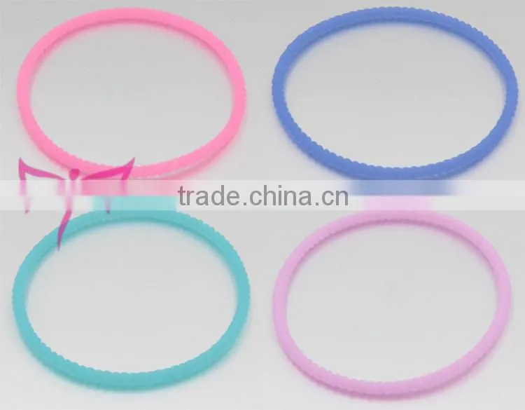 European Market Stylish Infinity Bracelet,thin silicone bracelet,tie shape rubber bracelet