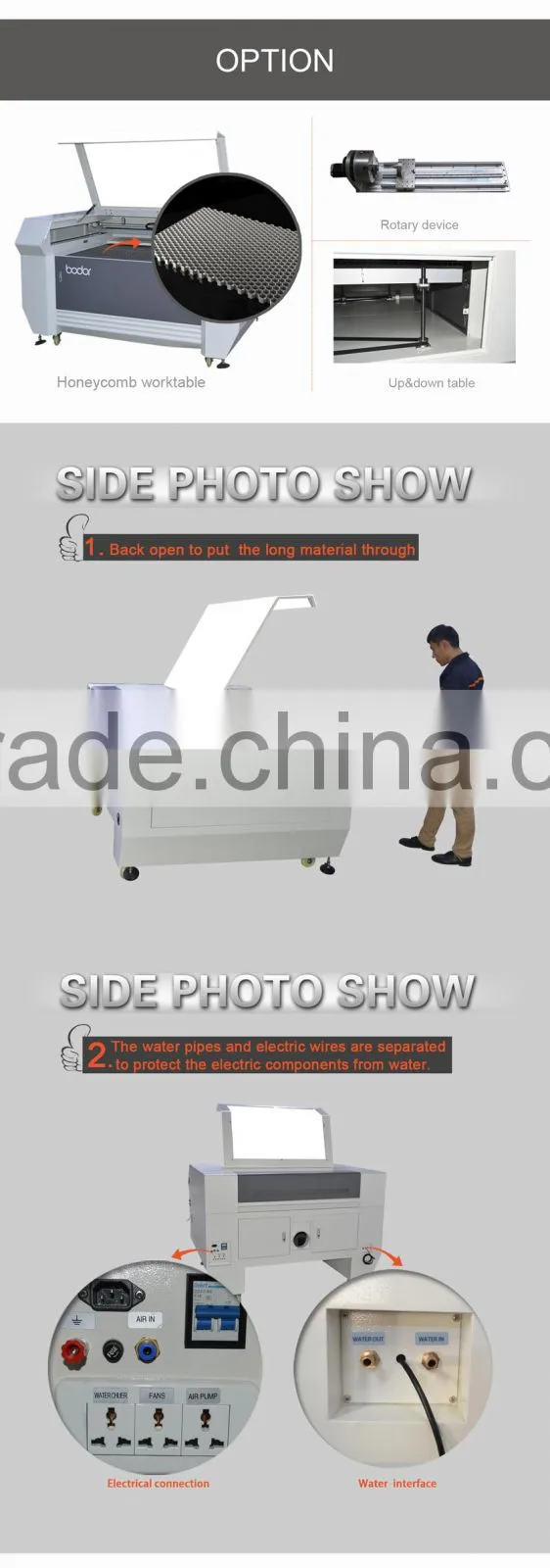 cheap 60w 80w 100w 130w 150w CO2 laser engraving machine