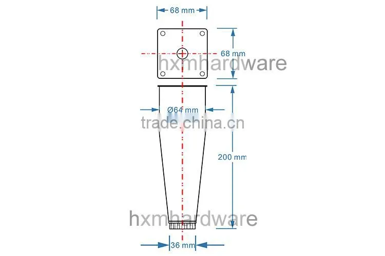 height adjustable popular stainless steel furniture legs HXM1302