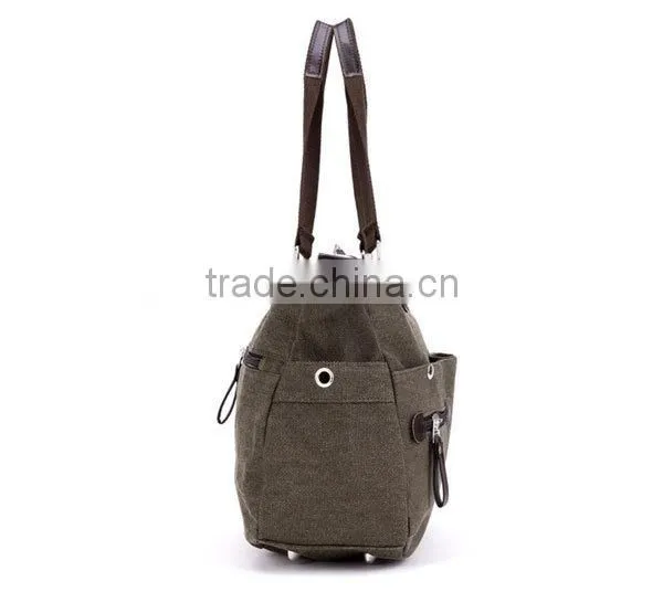 2015 New Model Canvas Zipper Fashion Ladies Shoulder Bag