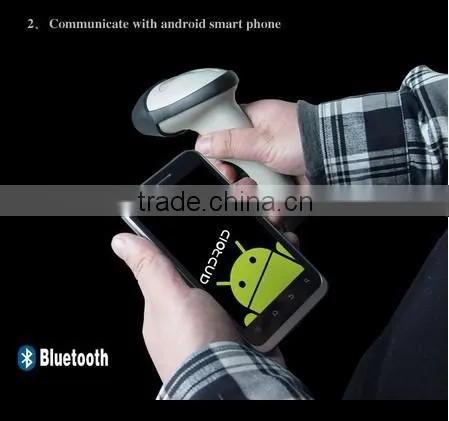 Bluetooth Portable Wireless Bluetooth Barcode Scanner for Apple iOS Android Win