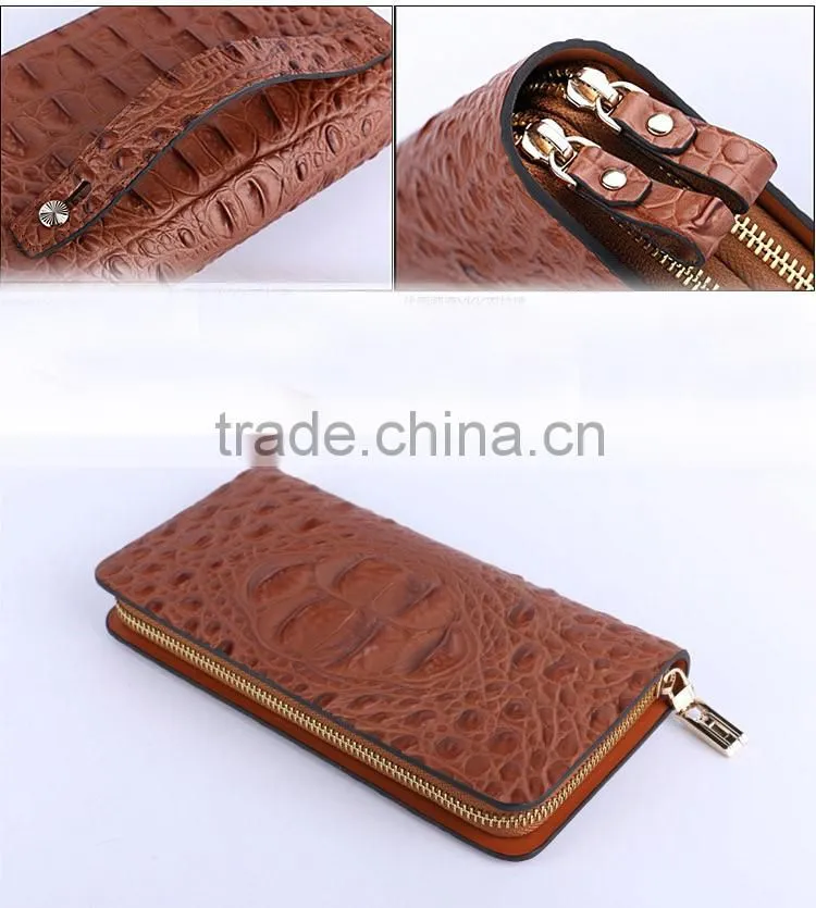 High quality real alligator wallet for men