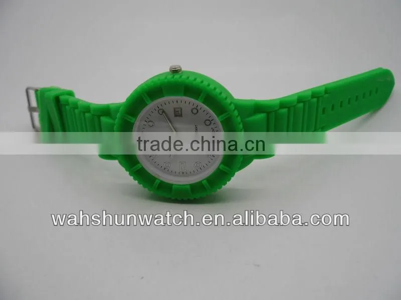wholesale china watch ,cheap china direct watch with silicone green strap
