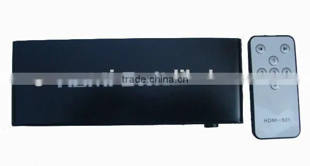 switcher with IR Remote Support 3D, 5x1 5 Port Switch / Switcher