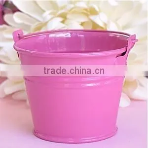 Fuchsia High Quality Mini Tin Pail Favors