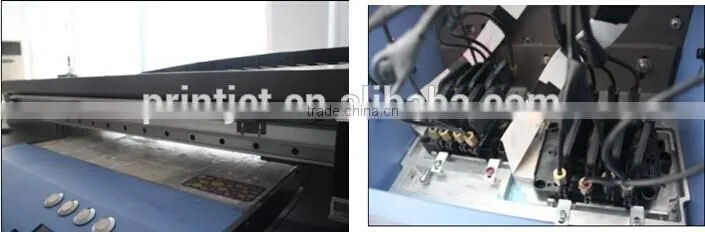Good quality large format ceramic glass Metal wood door uv led flatbed printer price