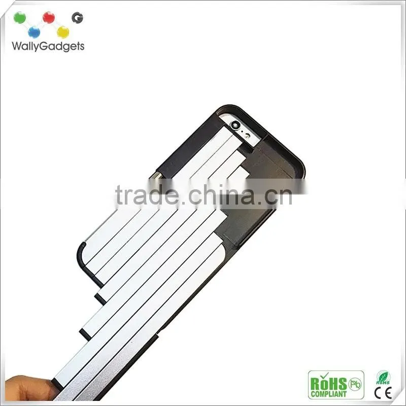 Promotional Flashy Adjustable Light Blinking 4.7" Plastic aluminium Selfie Stick led Case Cover For iPhone 6/6s
