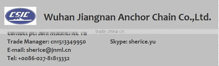xichang black painted ship used manufacture welded steel open link buoy chain