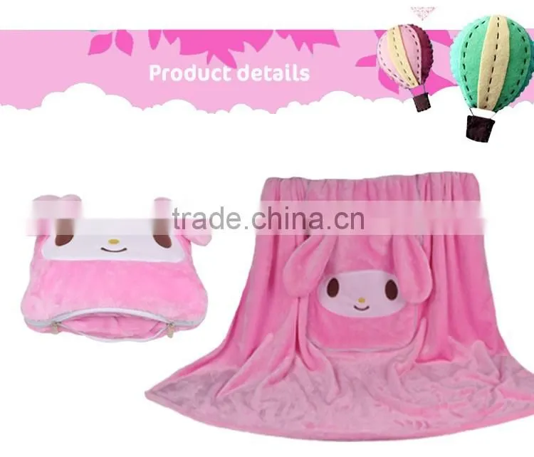 Promotion Gift Comfortable Fleece Pillow Blanket