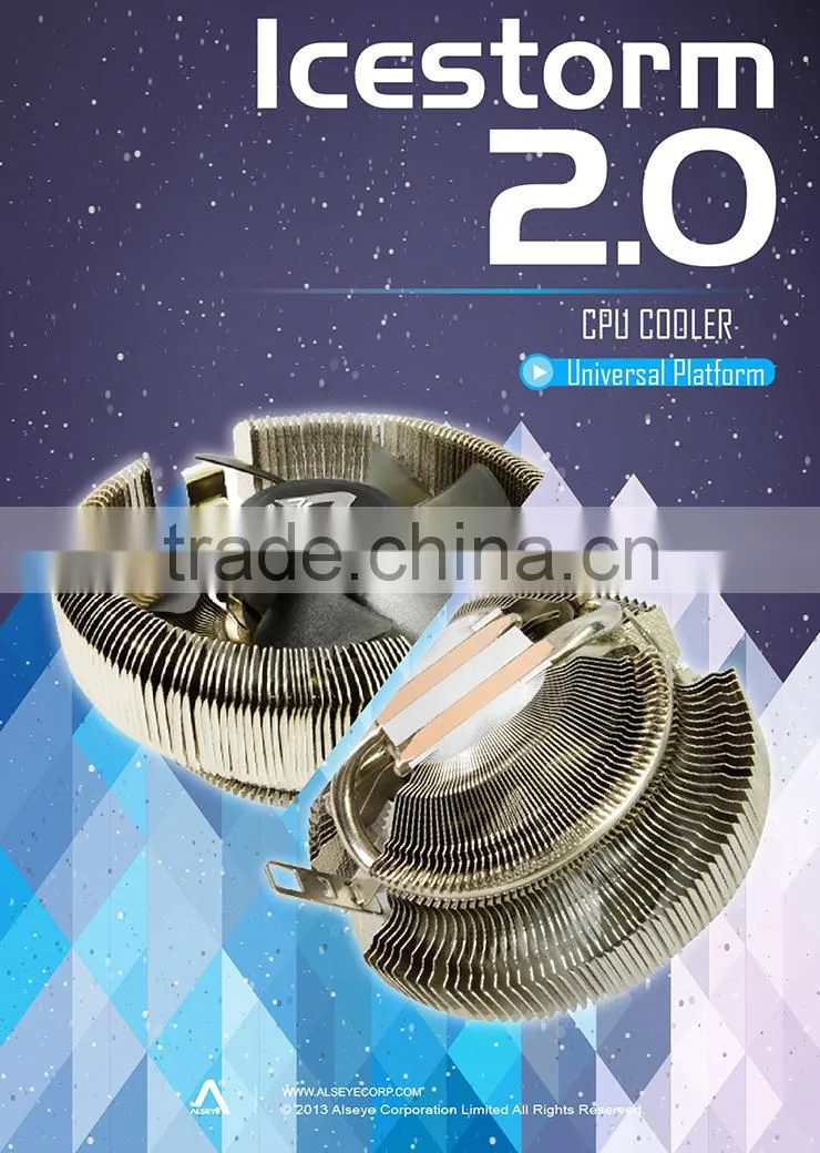 Icestorm-2.0 radiator smart cooler with heatpipe for cpu