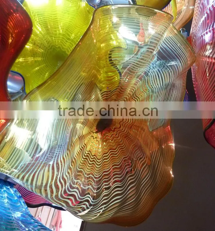 hand blown glass chandelier decoration XO-20150618 Modern glass chandelier from famous Chinese glass artist Mr Ou LianHua