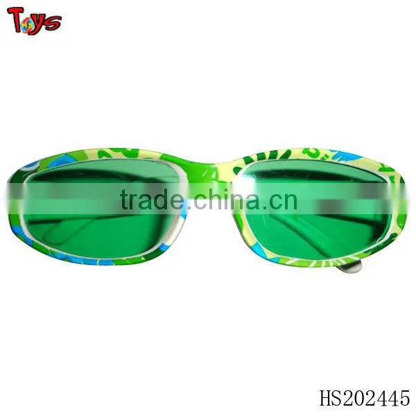 green cool plastic glasses