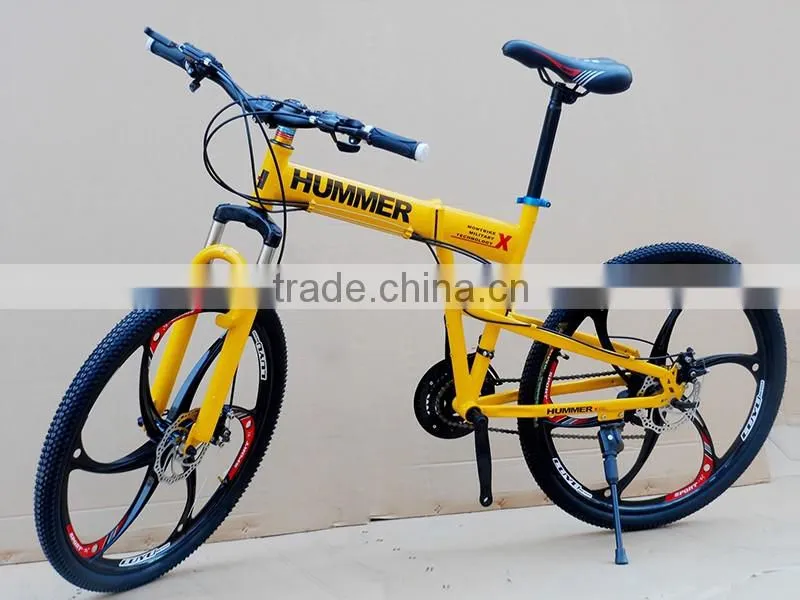 26-inch folding mountain bike 21 speed high-carbon steel mountain bike
